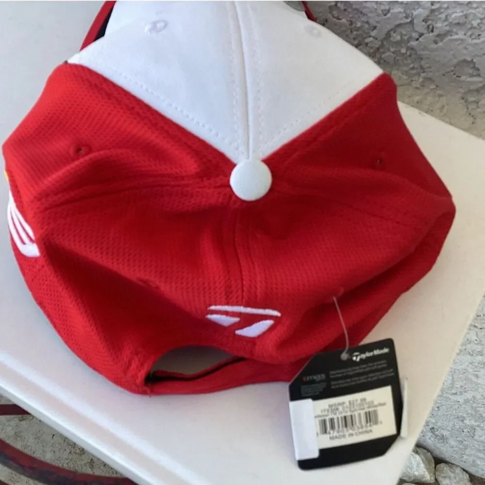 NWT TaylorMade Golf Hat - Red, White & Black with UV Protection - Picture 2 of 6